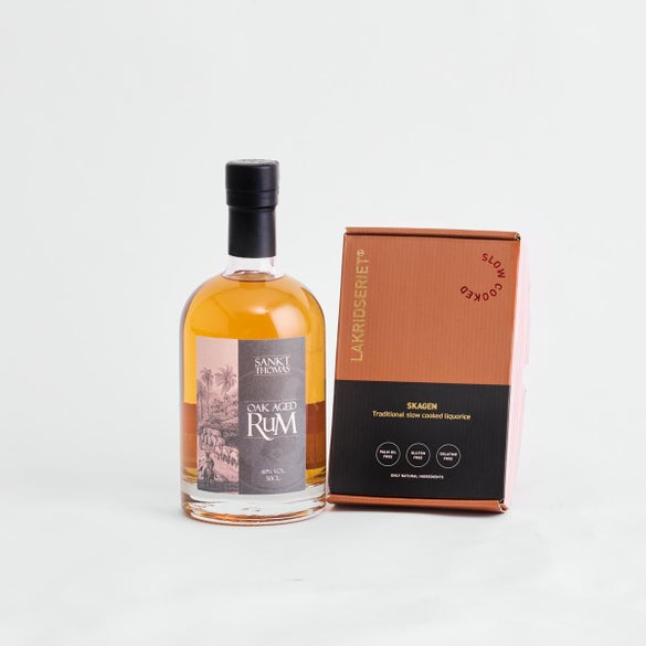 Sankt Thomas, Carribean Rum - Oak Aged og Lakridseriet Skagen